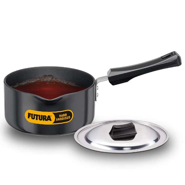Hawkins Futura 1.5L Hard Anodised Induction Sauce Pan With Stainless Steel Lid