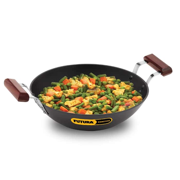 Hawkins Futura 2.5L Non Stick Flat Bottom Induction Kadhai