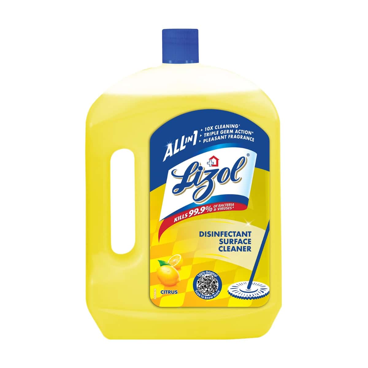 Lizol Disinfectant Surface Cleaner Citrus 2 L