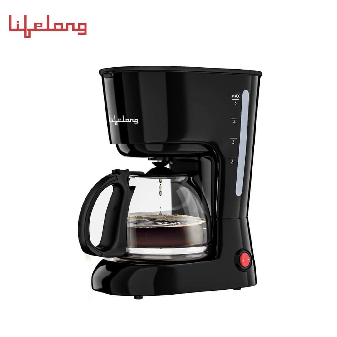 Lifelong Drip Coffee Maker for 5 Cups - Coffee Machine with Water Level Indicator
