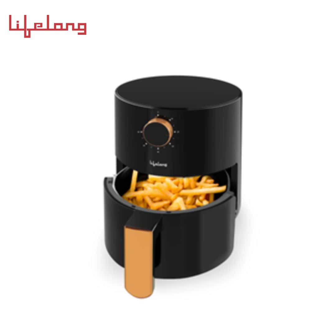 Lifelong 2.5L Air Fryer with Timer control with Hot Air Circulation Technology (Black, LLHF26)