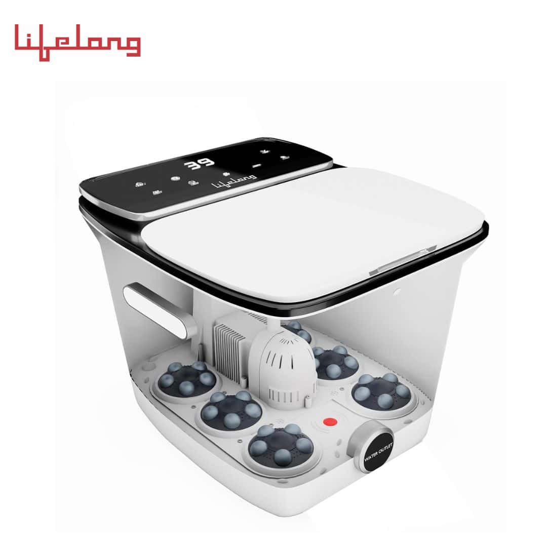 Lifelong Premium Foot Spa Massager Foot Spa with Digital Screen | Pedicure Massager Machine , Bubble, 6 Massage Roller, Heat for Pain Relief, 1 Year Warranty (LLM477)