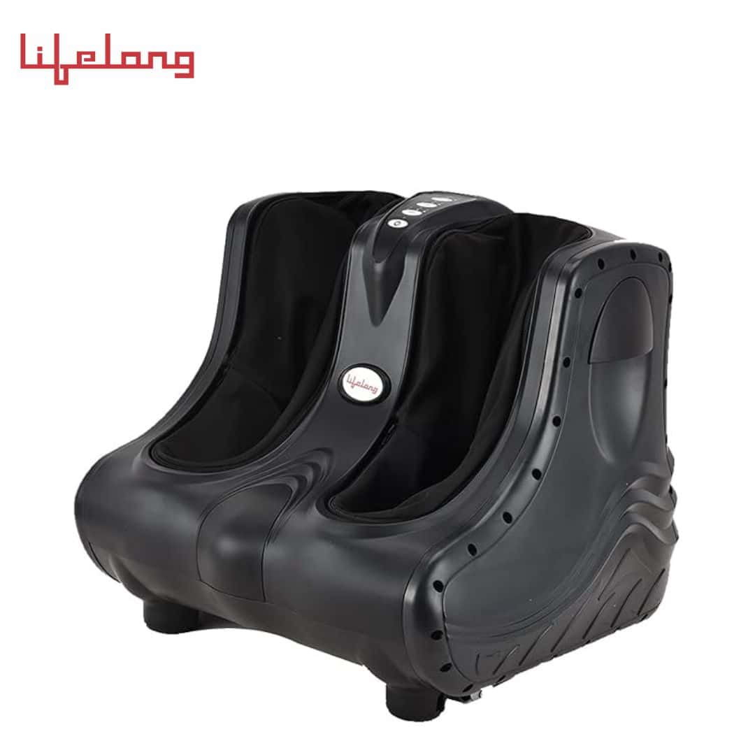 Lifelong Leg, Foot and Calf Massager Rolling & Kneading Functions for Pain Relief & Improving Blood Circulation, (LLM747,Black)