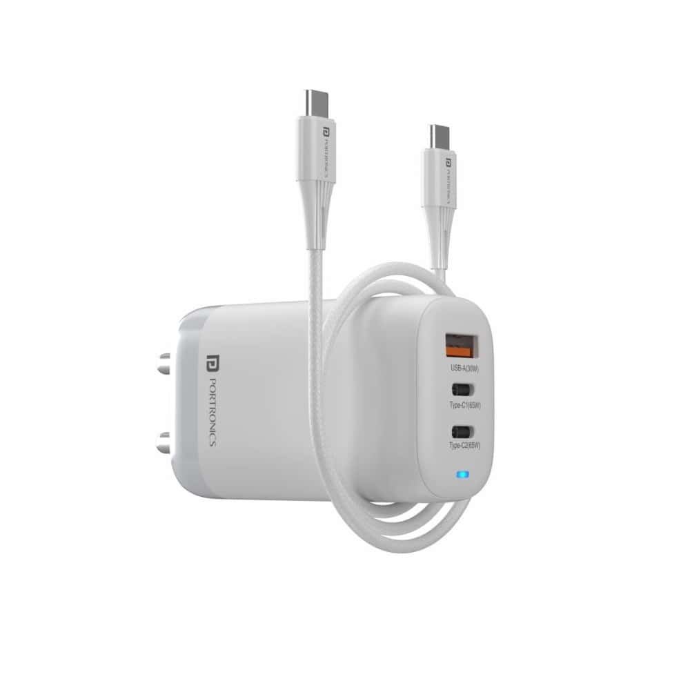 PORTRONICS Adapto 65X 65 W HIGH POWER QUICK CHARGER