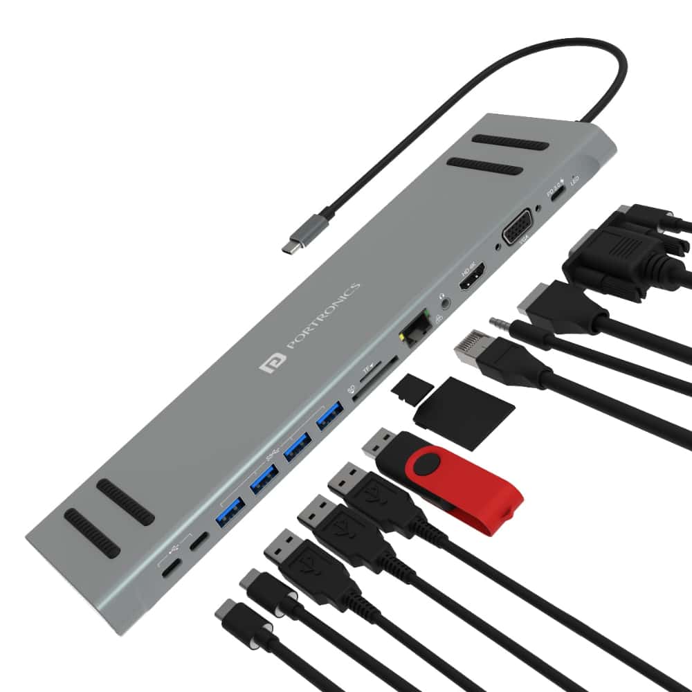 PORTRONICS MPORT 13C 13 IN 1 USB HUB