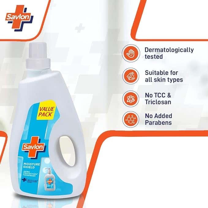 Savlon Hand Wash Liquid Bottle - 1.8L