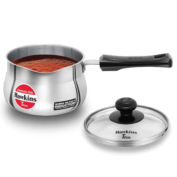 Hawkins SS 1.5L Induction Saucepan Glass Lid