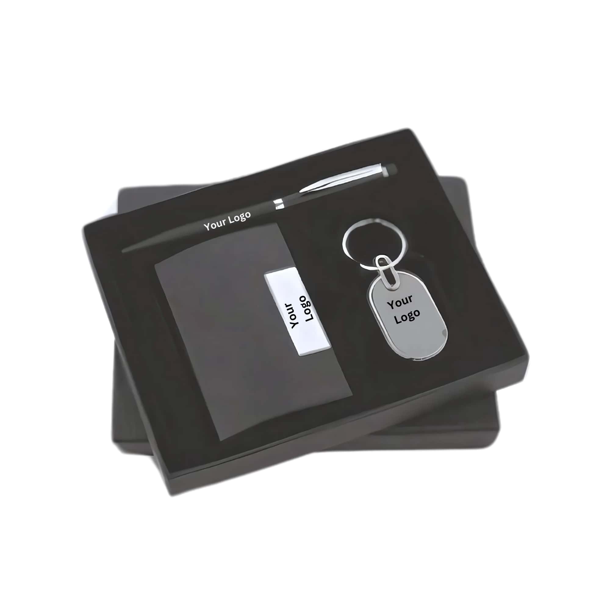 Comprehensive Pen, Keychain, Cardholder Set