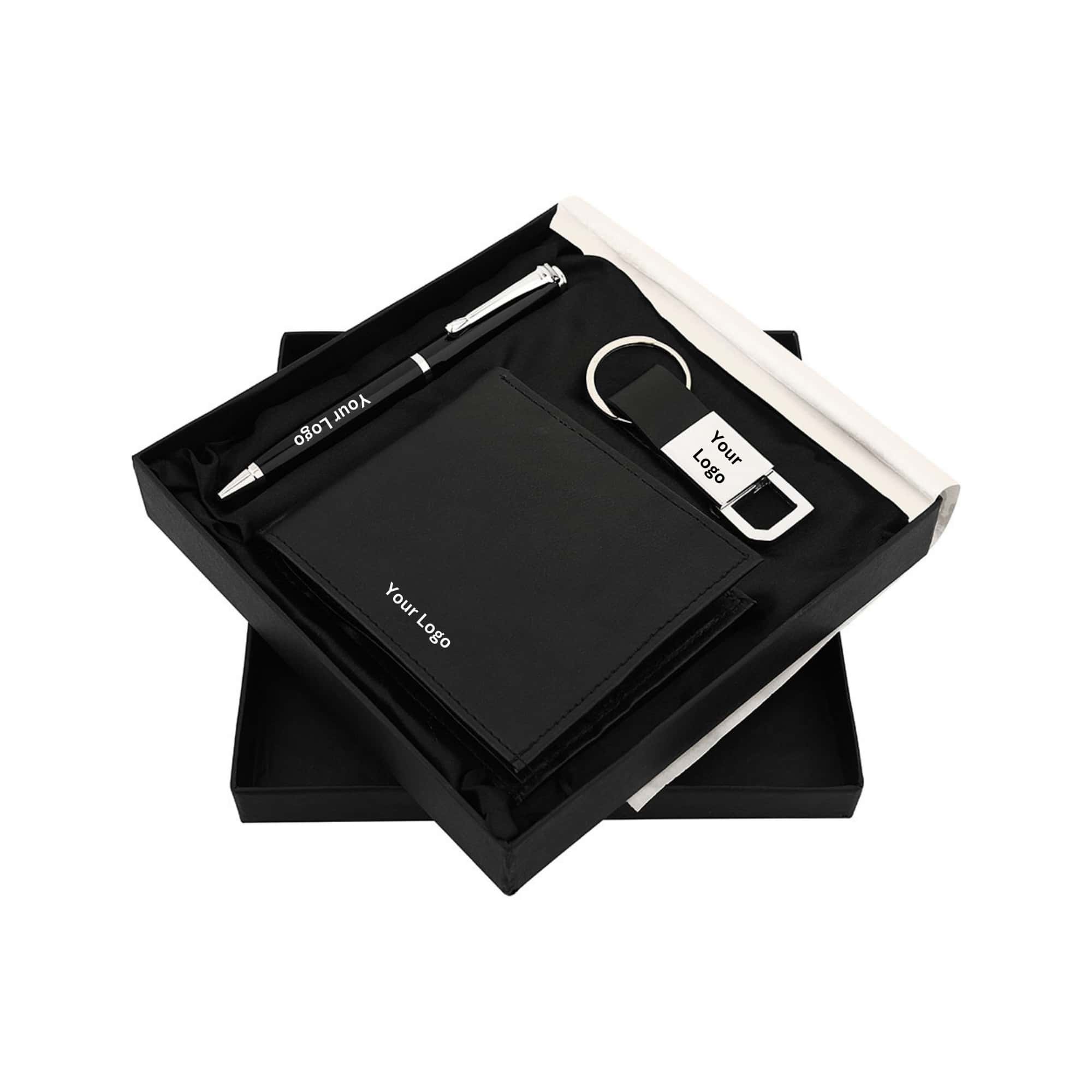 Deluxe Pen, Keychain & Wallet Set