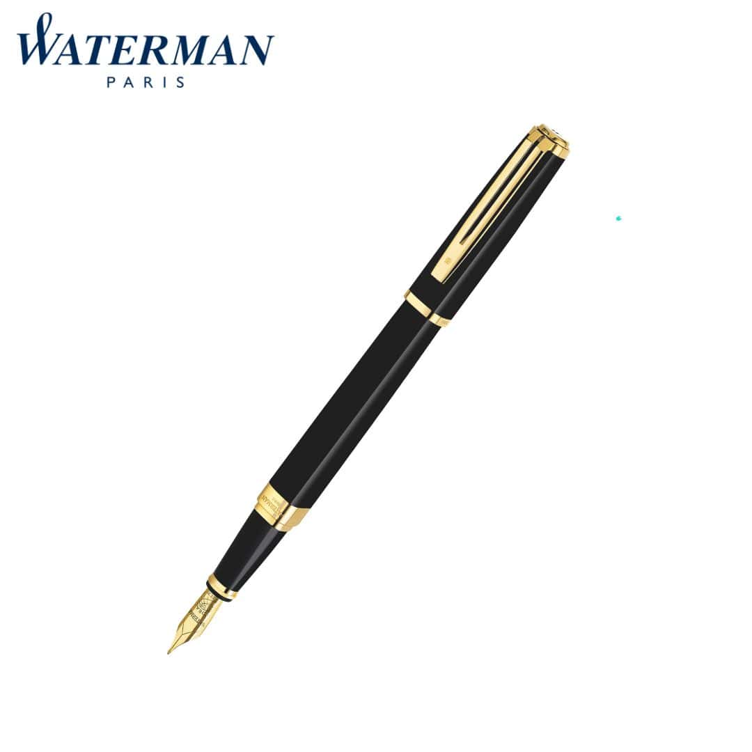 Waterman Exception Slim Black Gt Fountain Fine Pen
