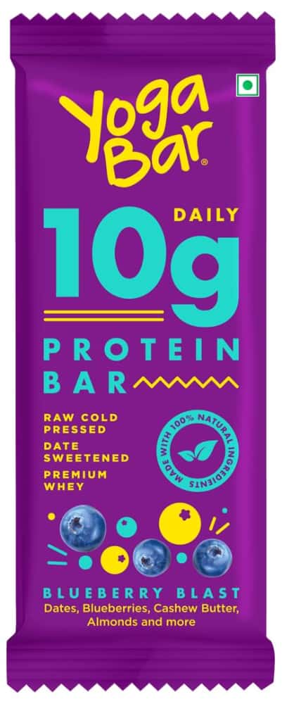 Yoga Bar Daily 10g Protein Bar � Blueberry Blast