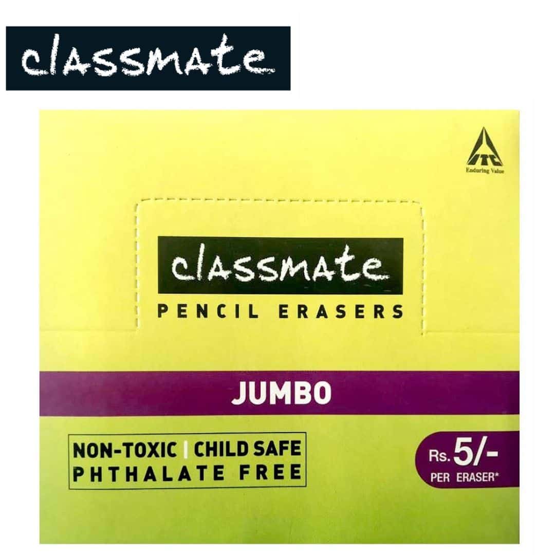 Classmate Regular Eraser(Pack Of 20) in bulk from India — Ant Mascot