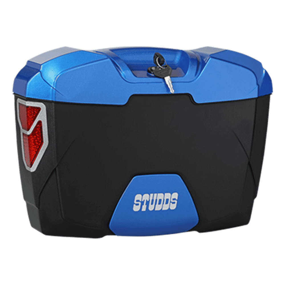 Studds Side Box Explorer With Universal Fitment Clamp Blue in bulk from India — Ant Mascot