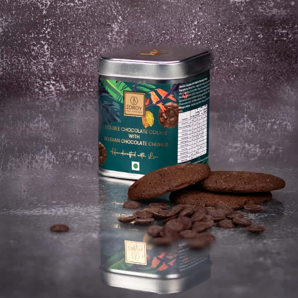 Zoroy The Finesse Double Chocolate With Belgian Chocolate Chunk Cookies in bulk from India — Ant Mascot