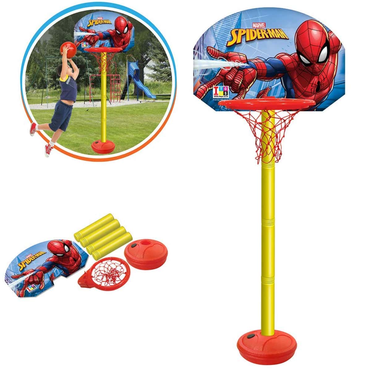 Itoys Shooting Champ Basketball Set Spider Man in bulk from India — Ant Mascot
