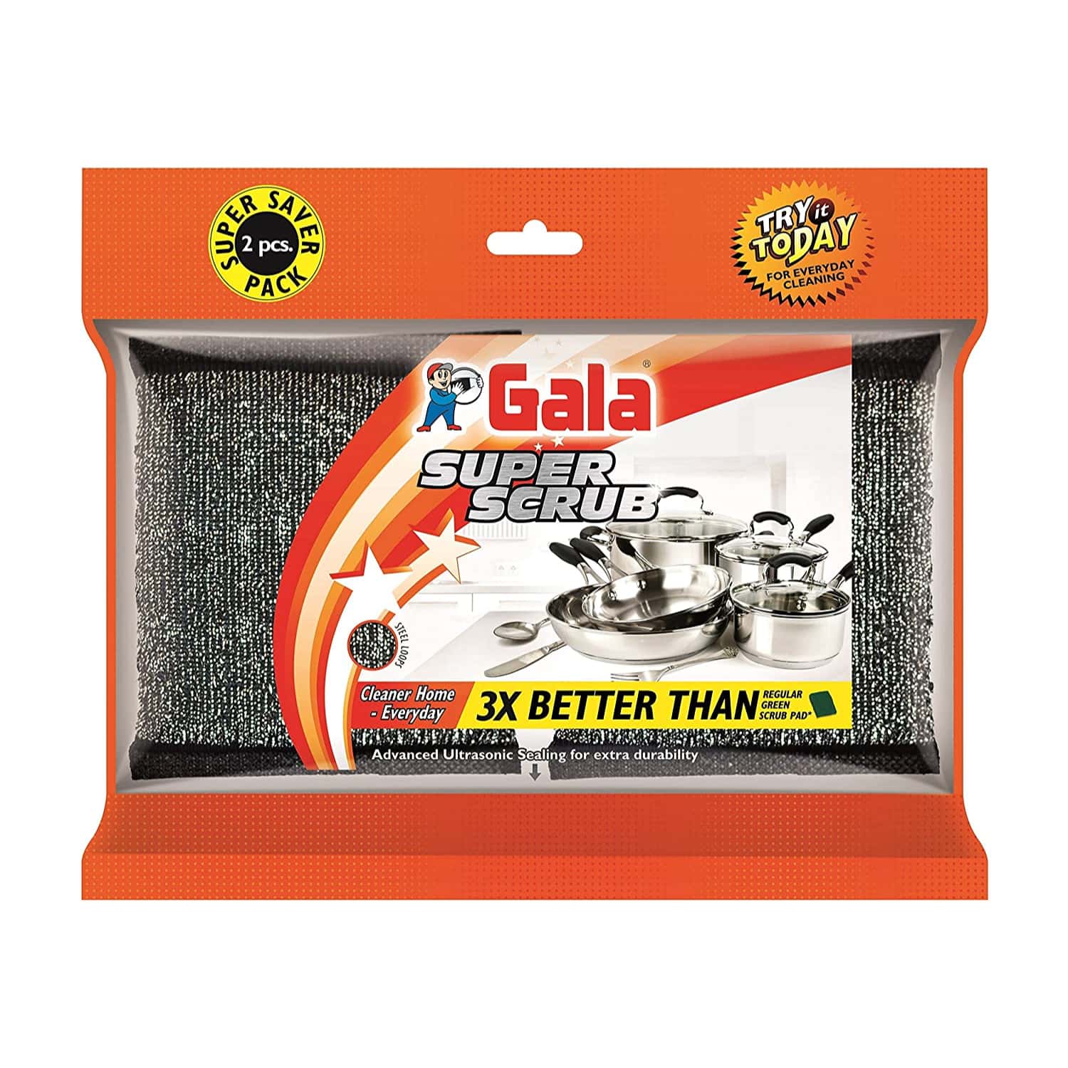 Gala Super Scrub 2Pk Set in bulk from India — Ant Mascot