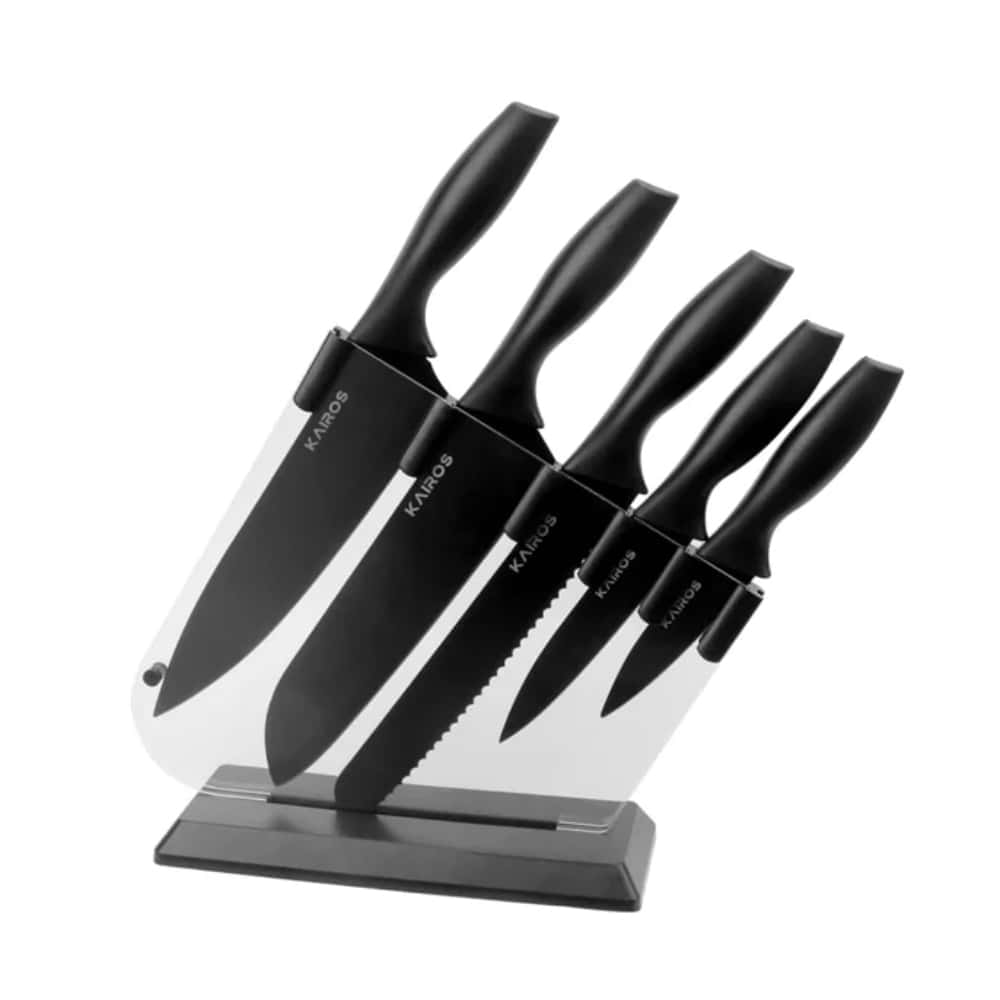 Kairos Kitchen Queen Knife Set Of 5 Pcs With Stand in bulk from India — Ant Mascot
