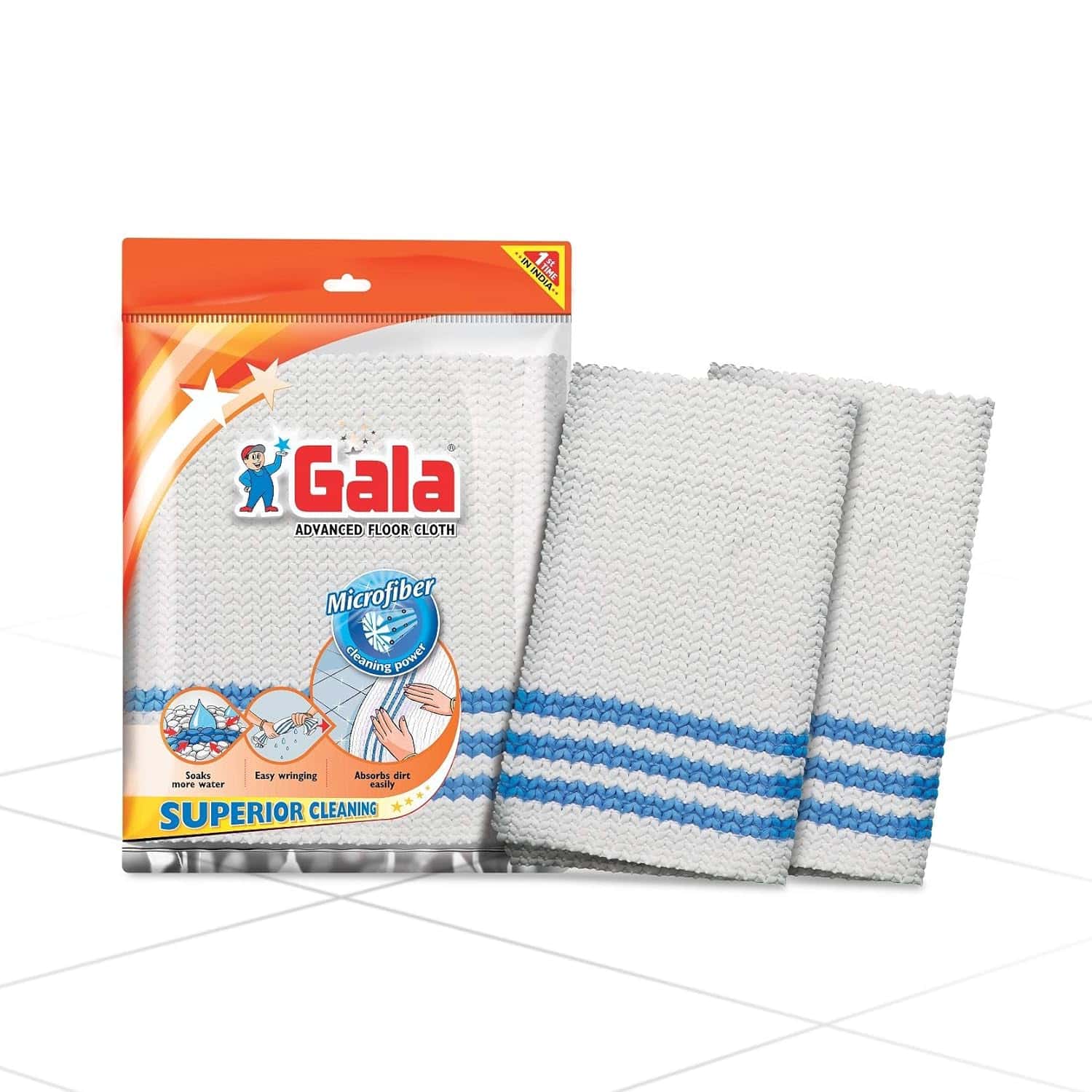 Gala Advance Floor Cloth 2 Pcs Pack in bulk from India — Ant Mascot