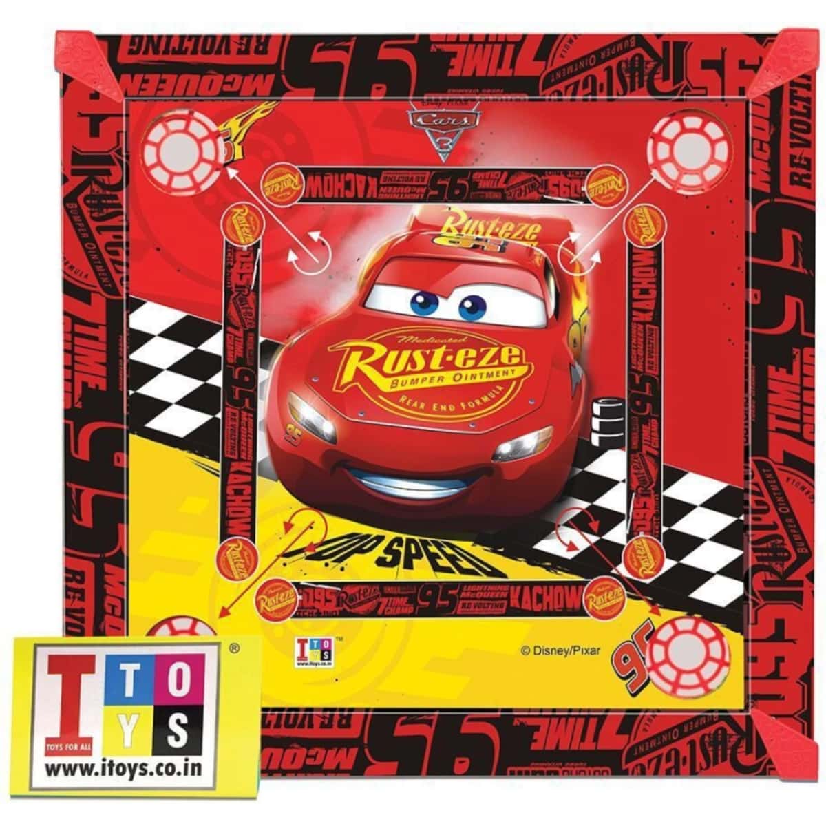 Itoys Toy Carrom 20X20 Pixar Car in bulk from India — Ant Mascot