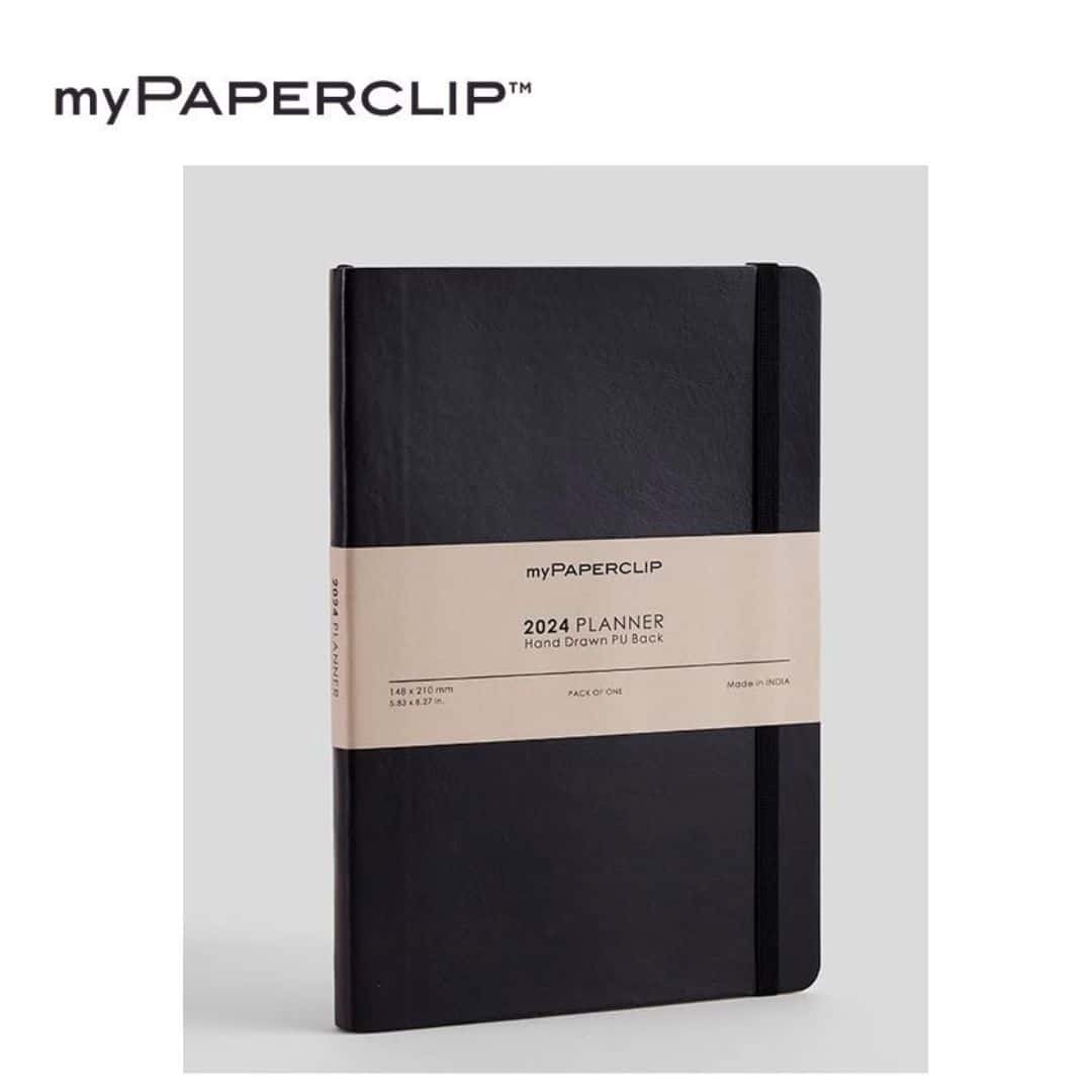 myPAPERCLIP 2024 WEEKLY PLANNER R2 A5 192Pg (Black,Green,Brown,Yellow) in bulk from India — Ant Mascot