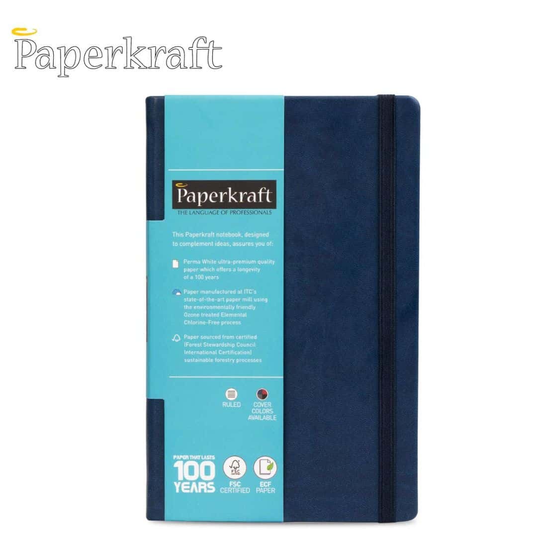 PaperKraft Signature Series Hard Dark Blue Cover Ruled Note Book 240Pg(210X133) in bulk from India — Ant Mascot
