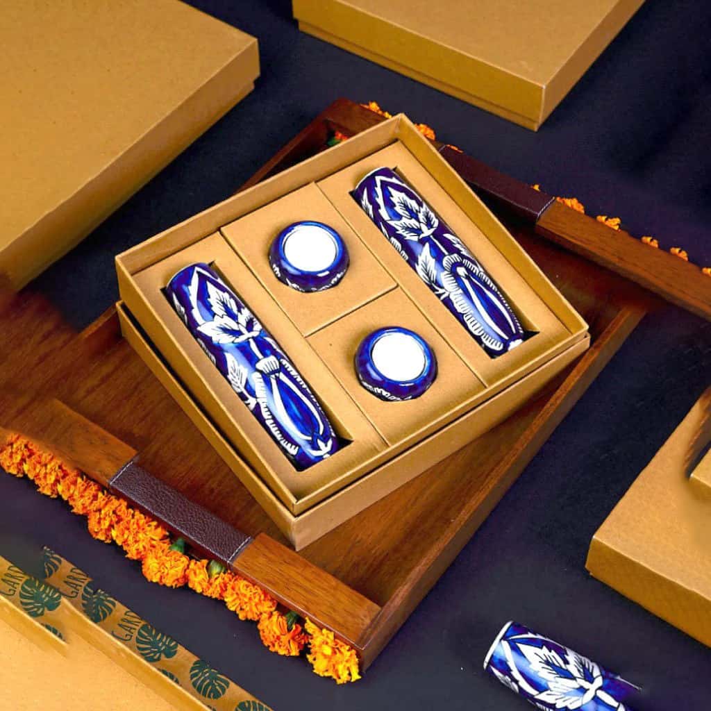 Lazy Gardener Diwali Good Gift Box Indigo in bulk from India — Ant Mascot
