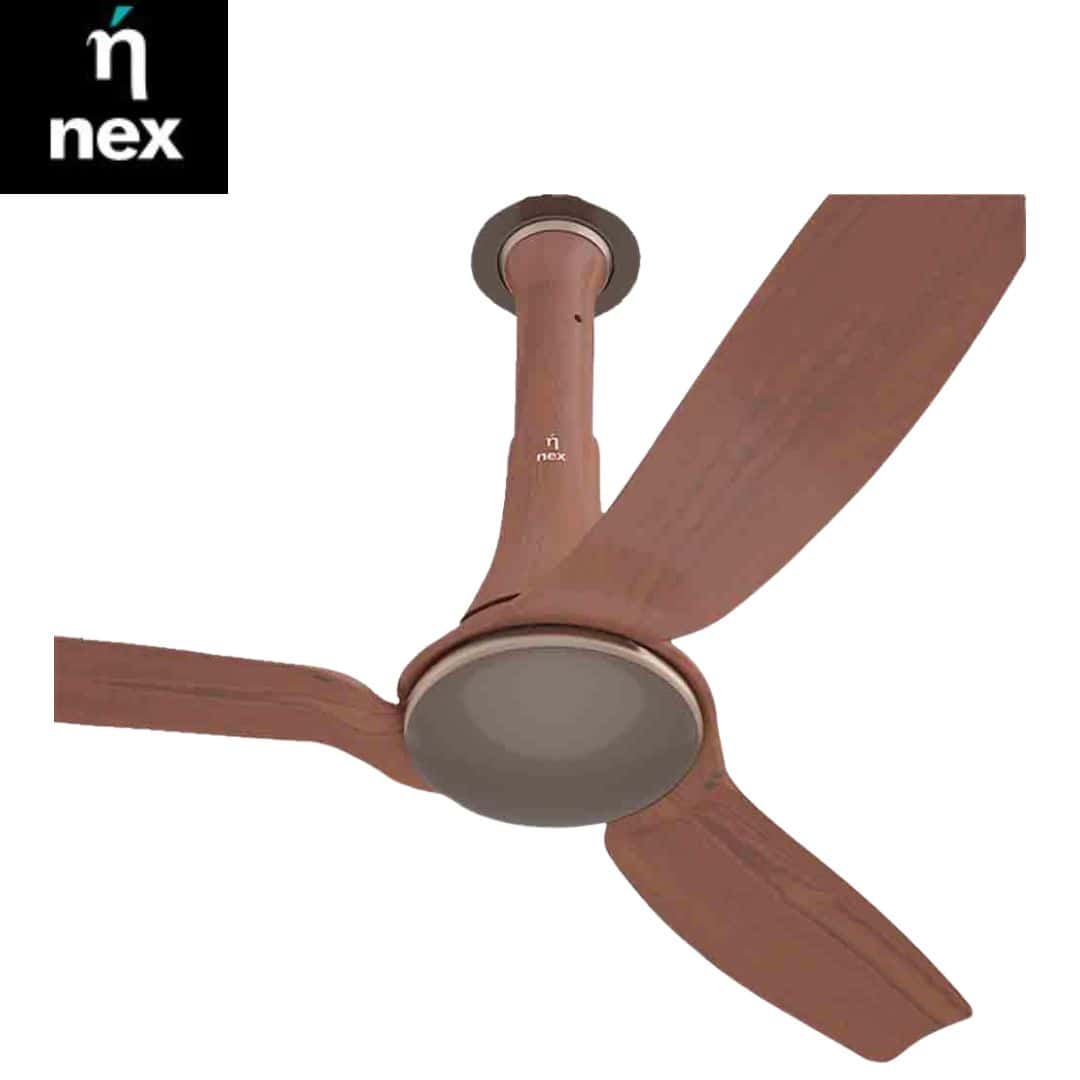 Nex Dryft A90 1200mm BLDC Ceiling Fans For Home | 20% Higher Air Thrust | 41W 5 Star PeakTorq� BLDC| Point Anywhere Remote Fan| Energy Saving | Walnut in bulk from India — Ant Mascot