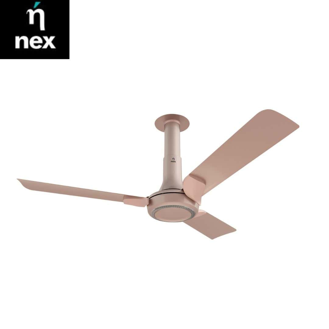 Nex Nex Glyde A60 1200 mm star rated Ceiling Fans | 20% Higher Air Thrust | Remote Control |Blush in bulk from India — Ant Mascot