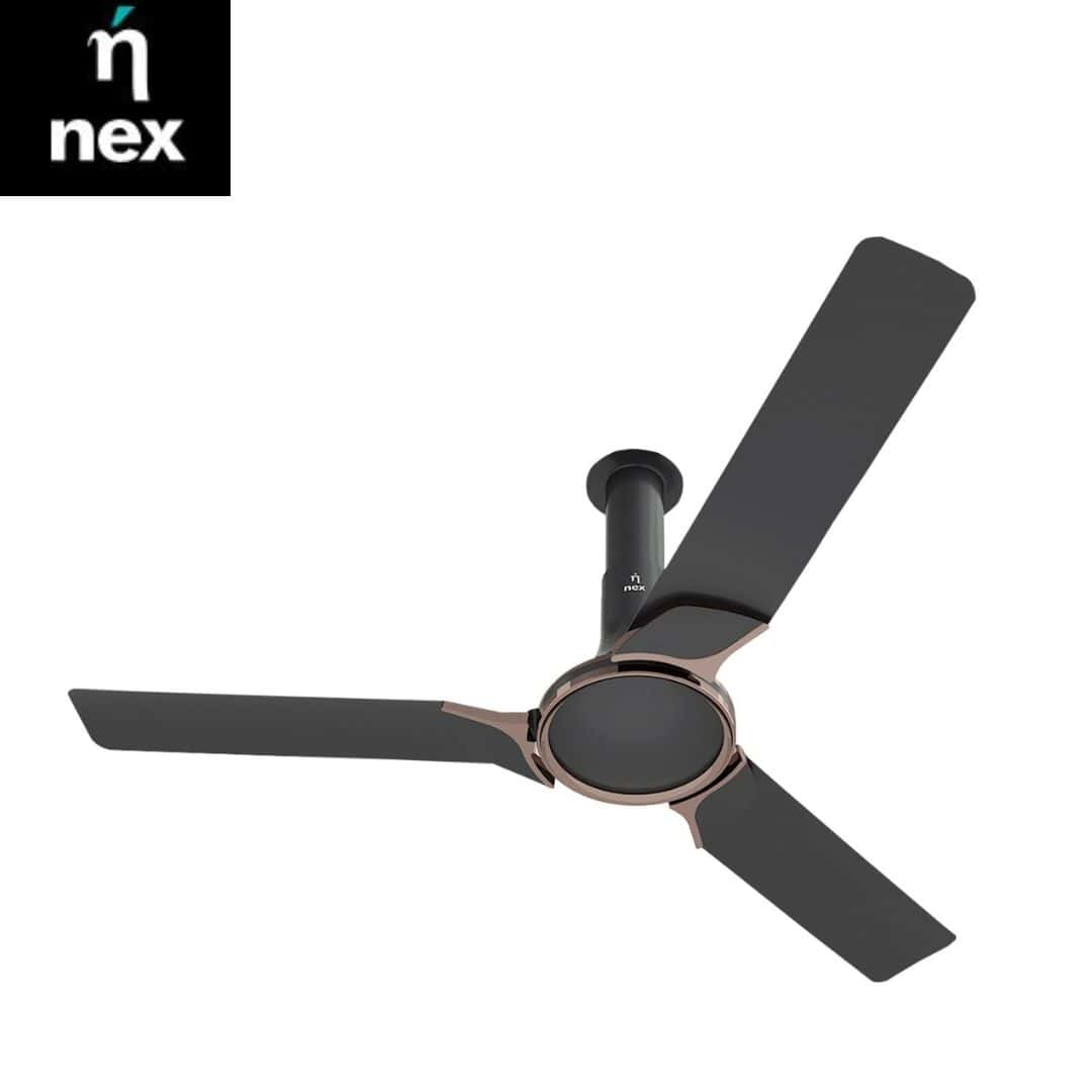 Nex Nex Glyde A50 1200 mm star rated Ceiling Fans | 20% Higher Air Thrust | Remote Control | Granite Grey in bulk from India — Ant Mascot