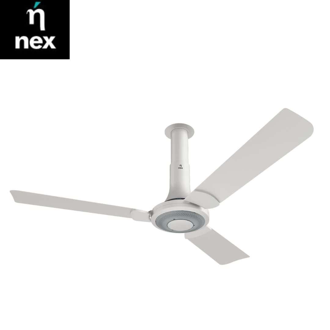 Nex Nex Glyde A40 1200 mm star rated Ceiling Fans | 20% Higher Air Thrust | Remote Control |Snow White in bulk from India — Ant Mascot