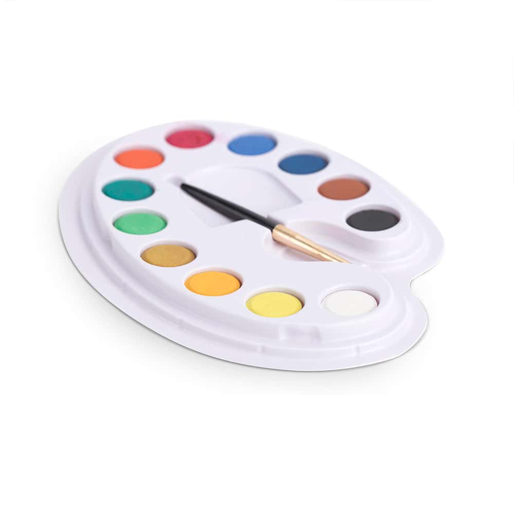 Camlin Junior Water Colour Cakes 12 Shades in bulk from India — Ant Mascot