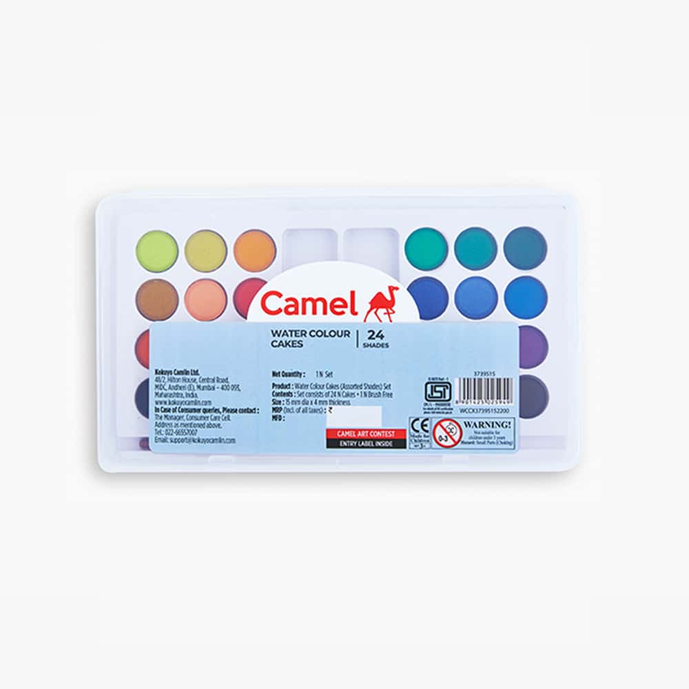 Camel Student Water Colours 24  Shades in bulk from India — Ant Mascot