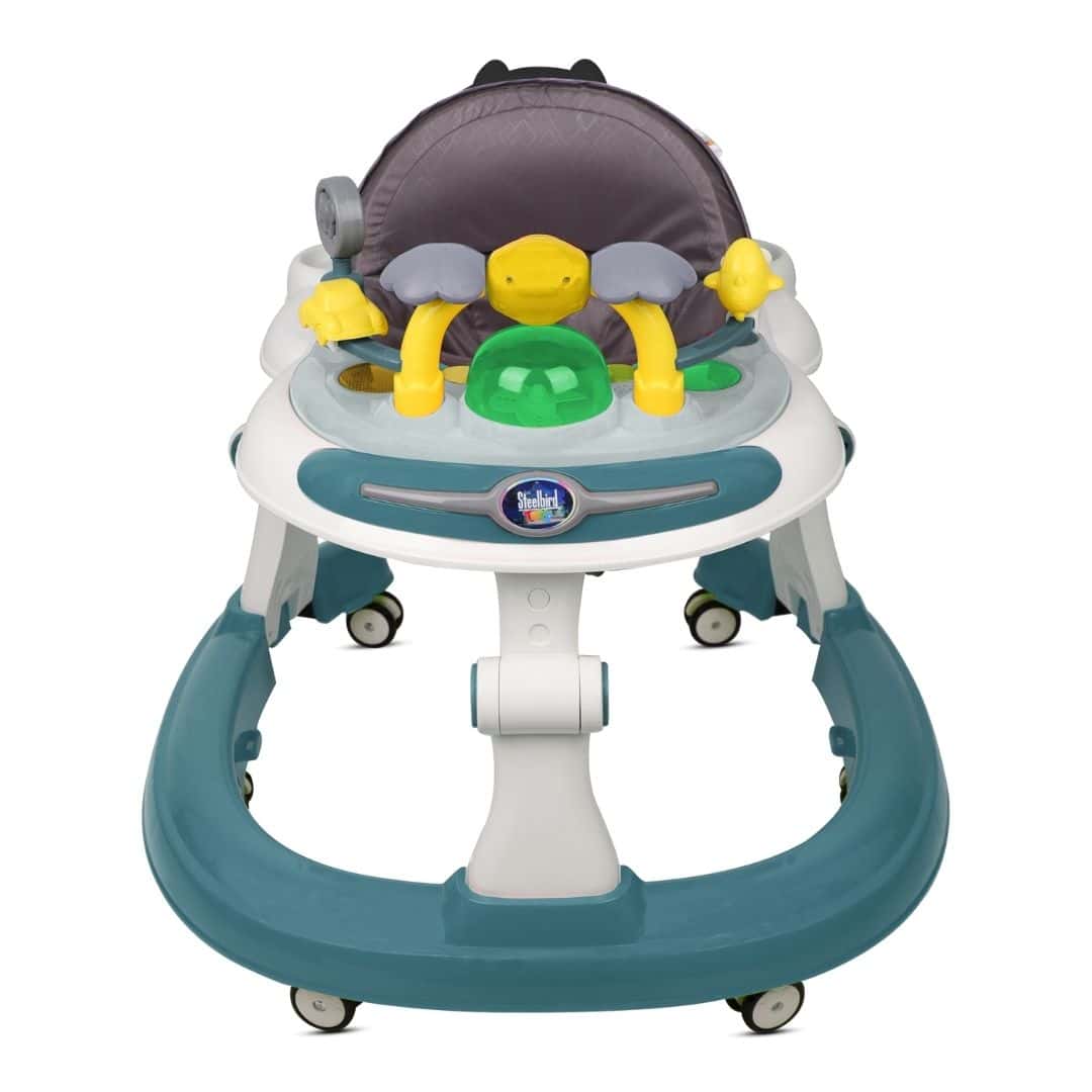 Steelbird Baby Walker with Push Handle-Teal in bulk from India — Ant Mascot