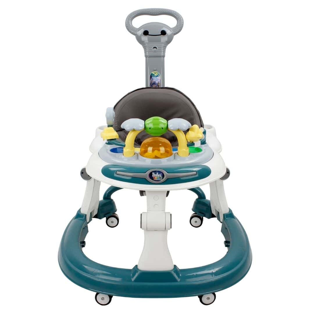 Steelbird Baby Walker with Parental Handle-Teal in bulk from India — Ant Mascot