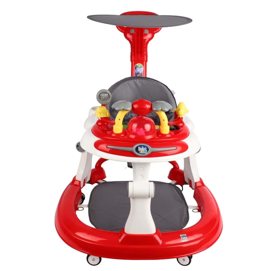 Steelbird Bluetooth Baby Walker with Sunshield-Red in bulk from India — Ant Mascot