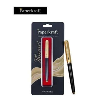 Paperkraft Beethoven Premium Gold Finish Roller Ball Pen Blue in bulk from India — Ant Mascot