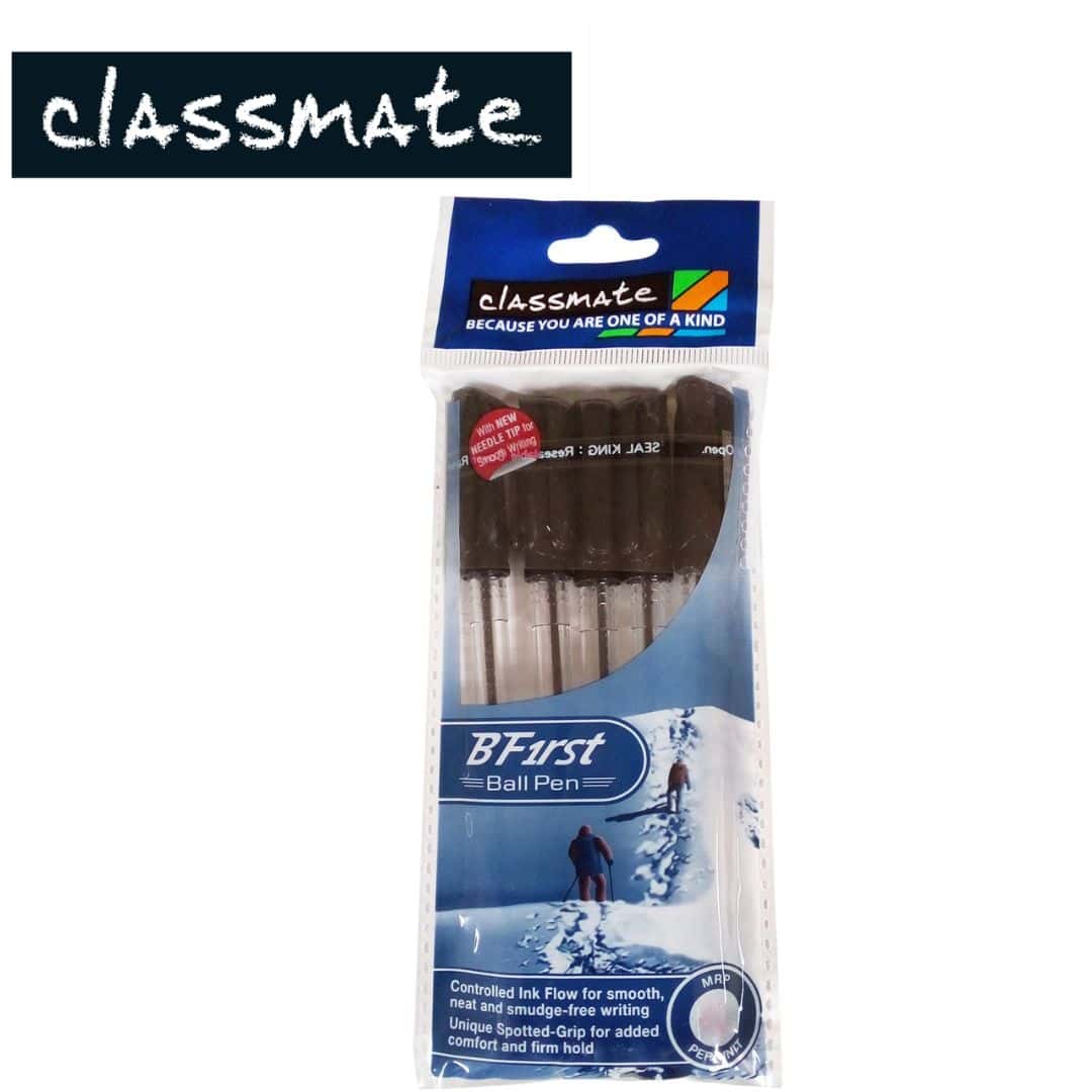 Classmate B First Ball Pen Black(Pack Of 5) in bulk from India — Ant Mascot