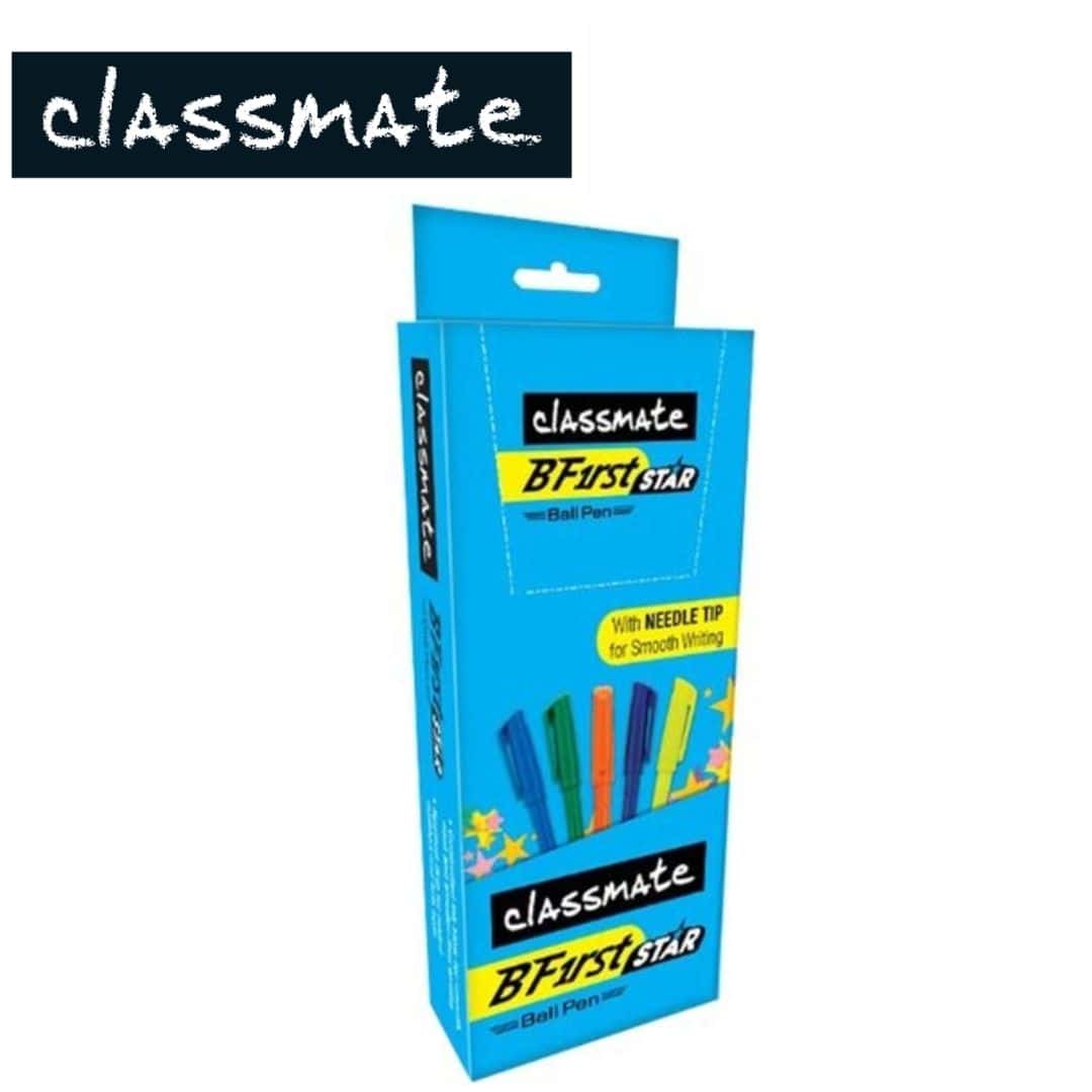 Classmate B First Star Ball Pen Blue(Pack Of 5) in bulk from India — Ant Mascot