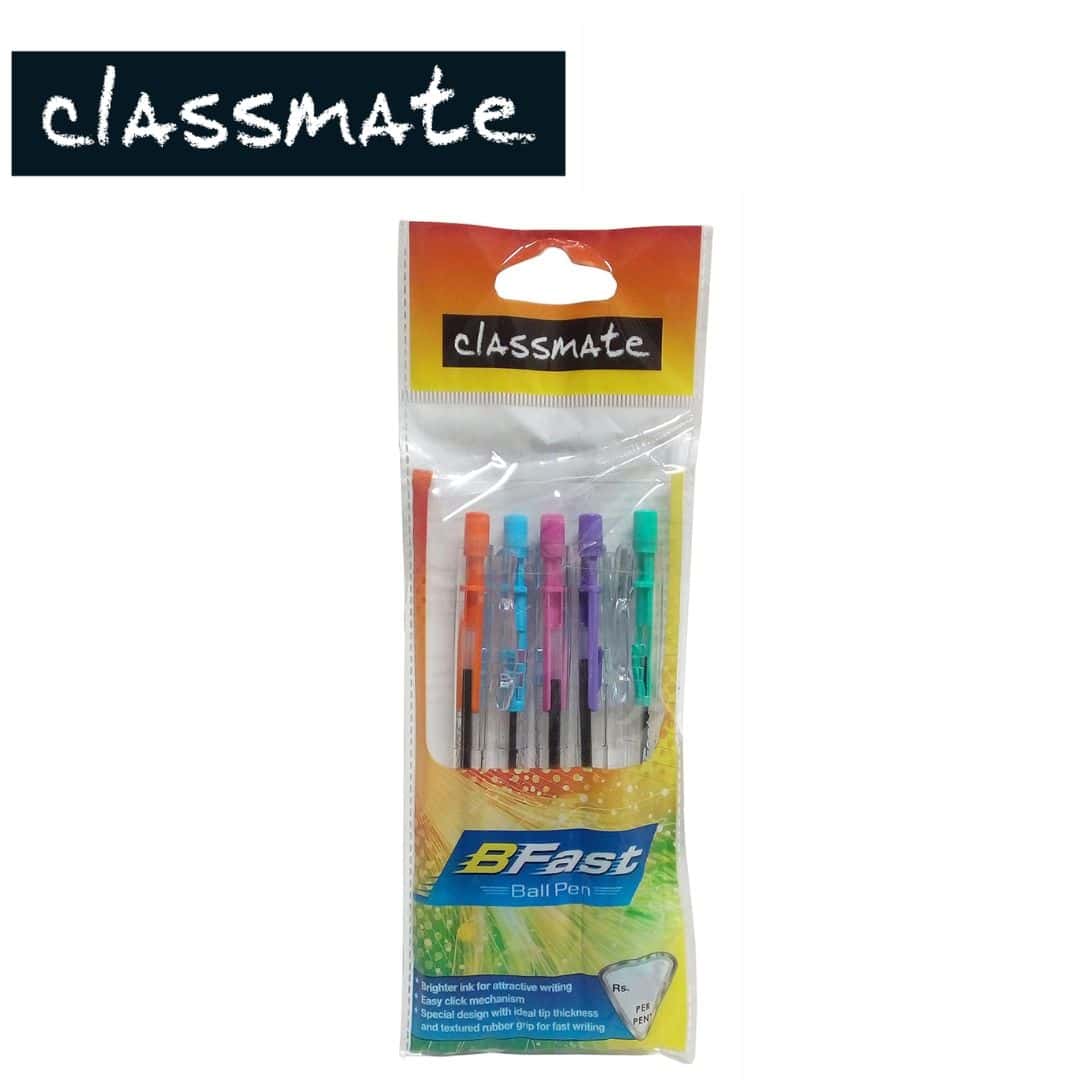 Classmate B Fast Ball Pen Blue(Pack Of 5) in bulk from India — Ant Mascot