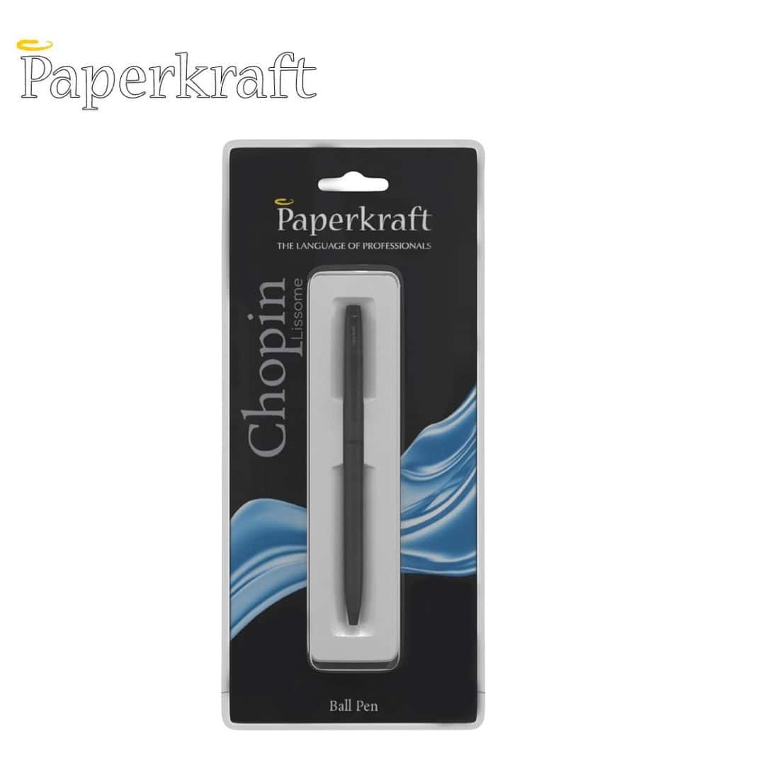 Paperkraft Choping Lissome Matte Black Ball Pen in bulk from India — Ant Mascot