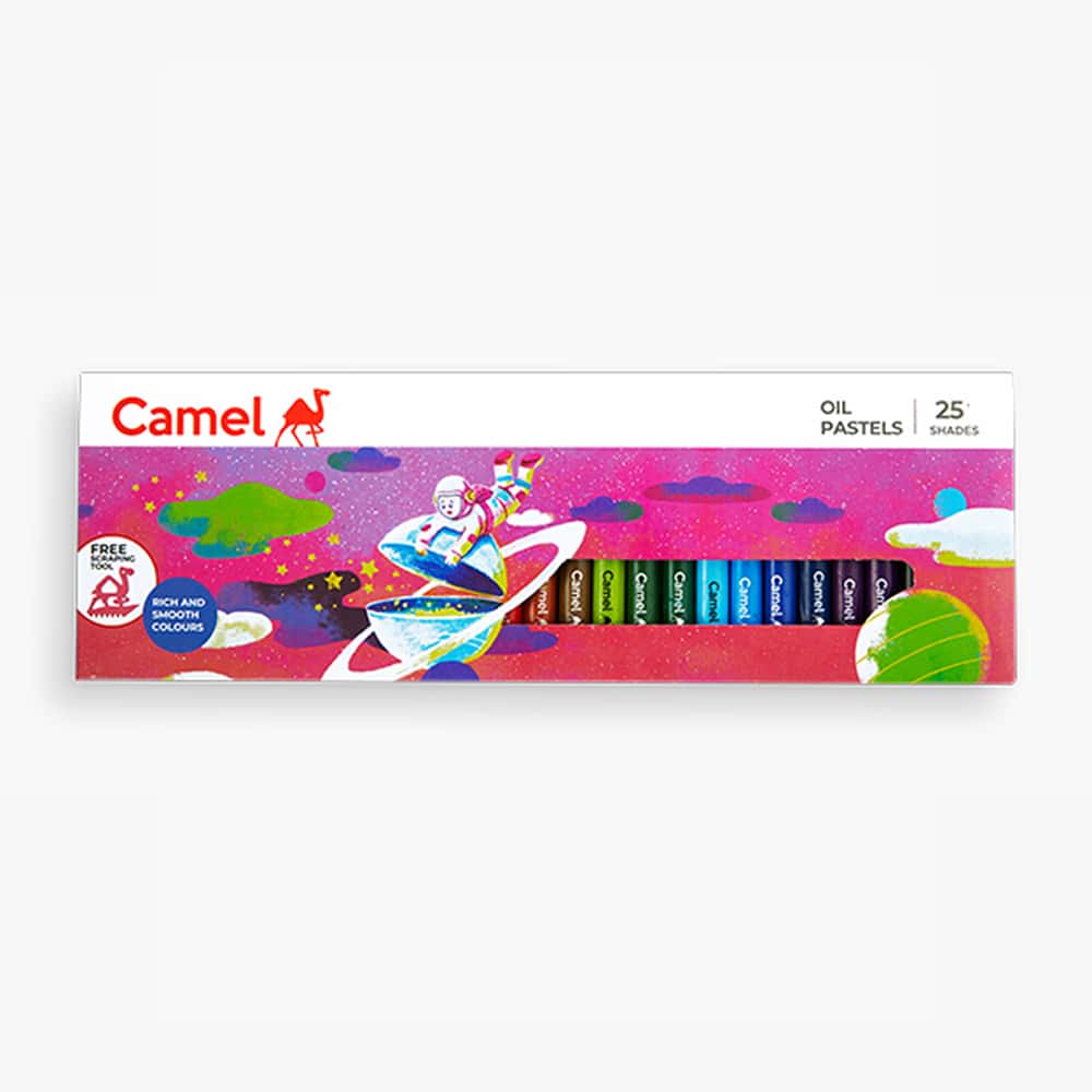 Camel Student Oil Pastels Pack of 25 Shades in bulk from India — Ant Mascot
