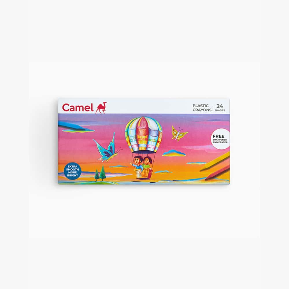 Camel Plastic Crayons 24 Shades in bulk from India — Ant Mascot