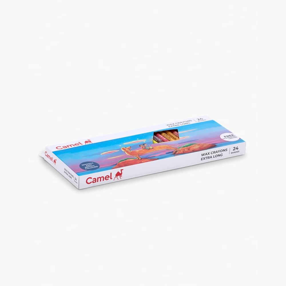 Camel Wax Crayons 24 Shades Extra long in bulk from India — Ant Mascot