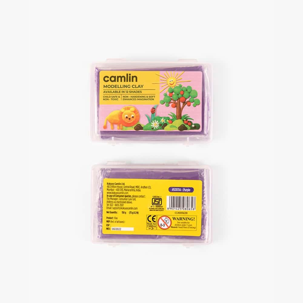 Camlin Modelling Clay 150 g Purple in bulk from India — Ant Mascot