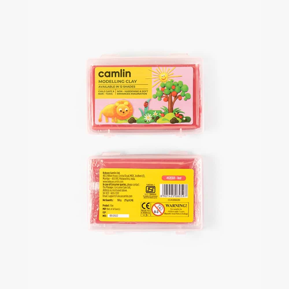 Camlin Modelling Clay 150 g Red in bulk from India — Ant Mascot