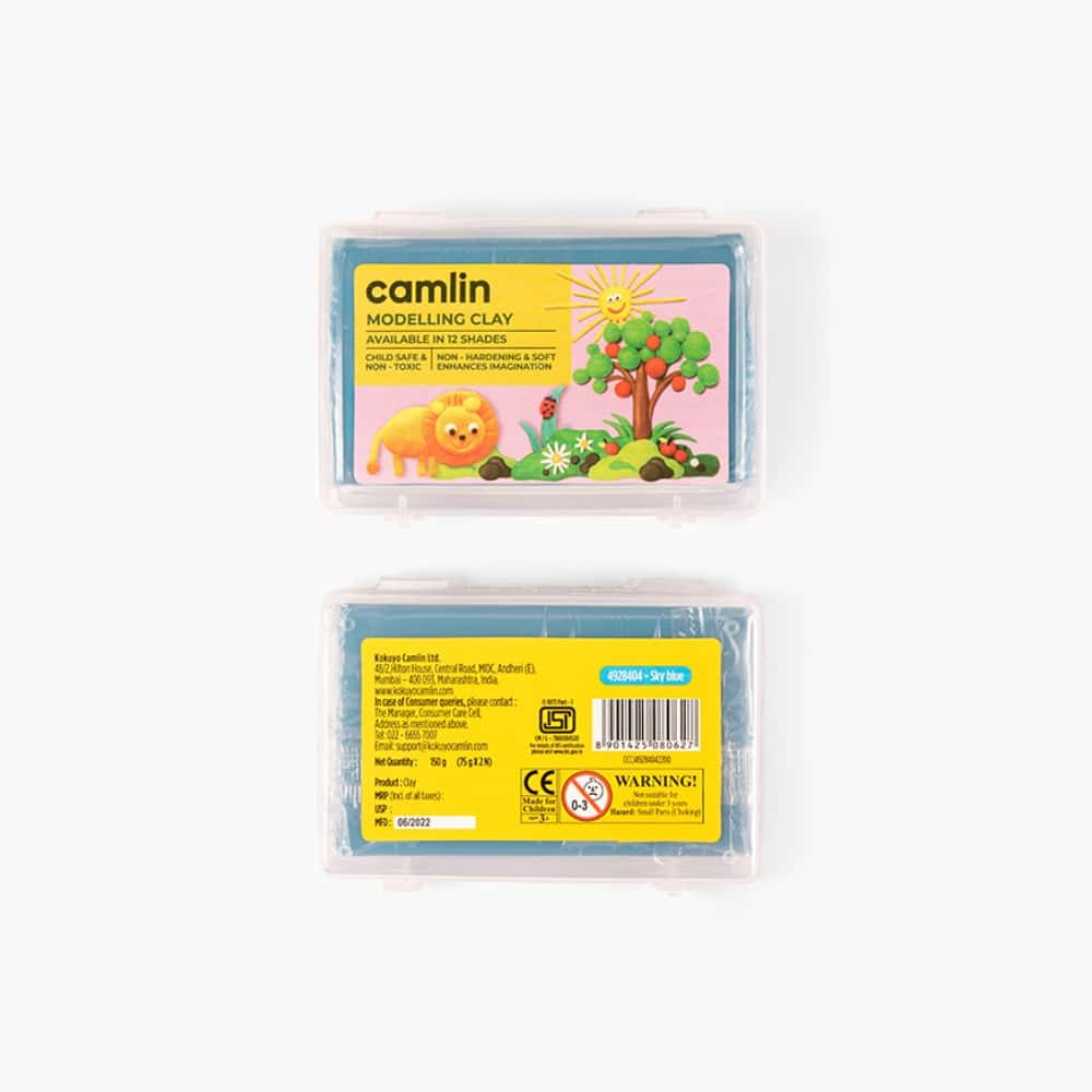 Camlin Modelling Clay 150 g Sky Blue in bulk from India — Ant Mascot