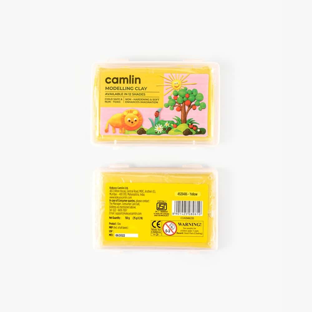 Camlin Modelling Clay 150 g Yellow in bulk from India — Ant Mascot