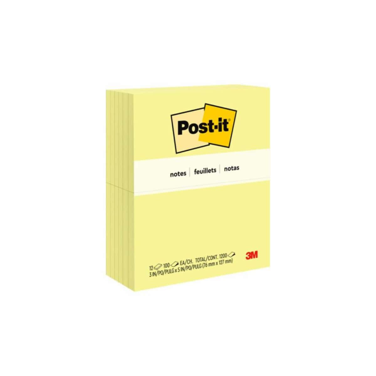 3M Post It Yellow Notes 3InchX5Inch 100 Sheets in bulk from India — Ant Mascot