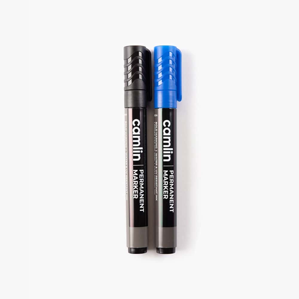 Camlin Permanent Markers Assorted Pack Of 2 Shades in bulk from India — Ant Mascot