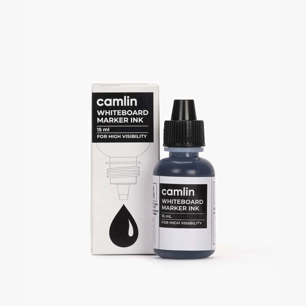 Camlin Whiteboard Marker Ink Black 15ml in bulk from India — Ant Mascot